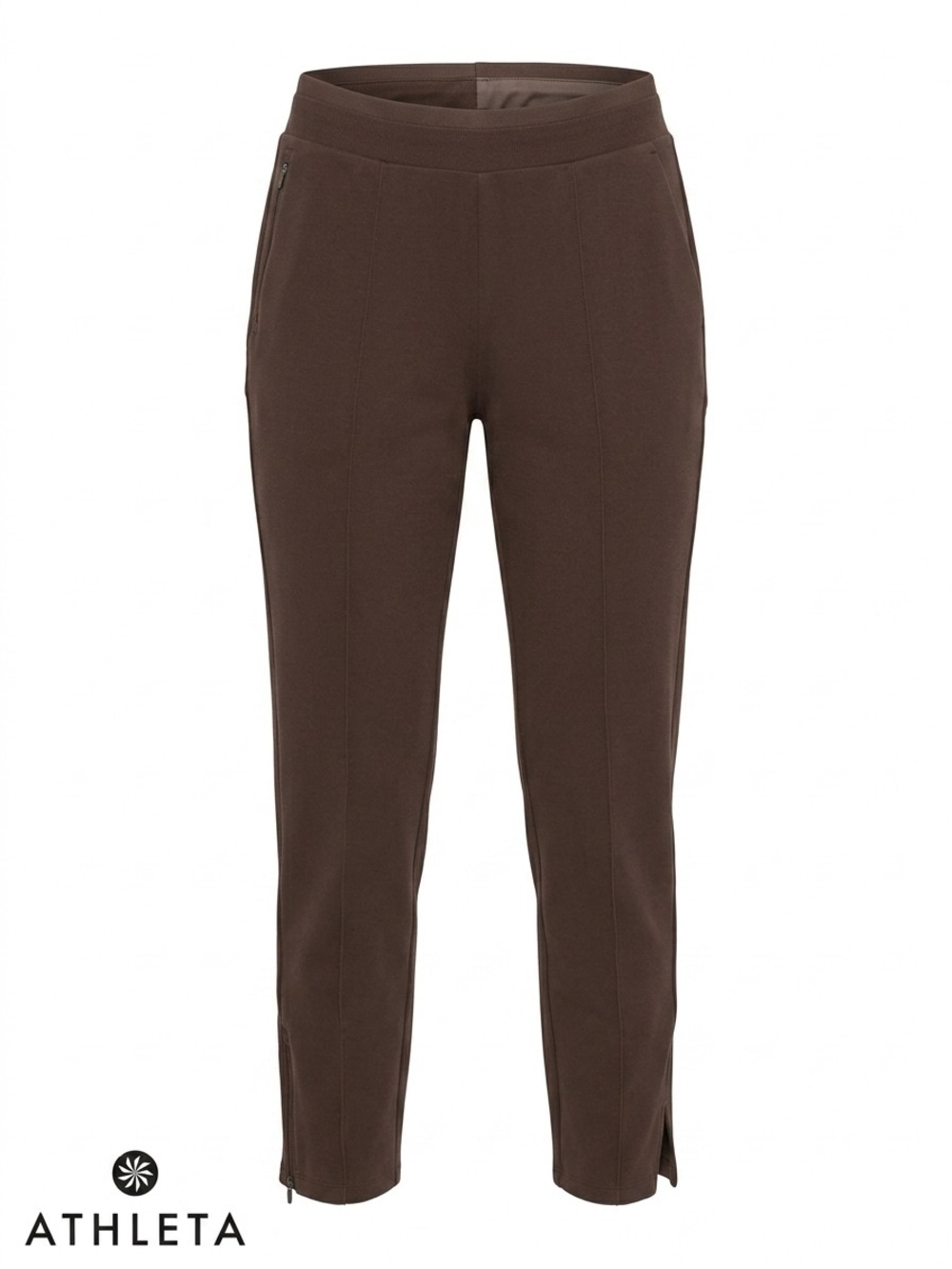 Athleta Venice Heathered Pintuck Pant Dress Trousers Brown Womens Size XS